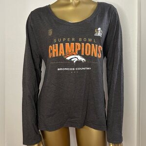 NFL Pro Line Women’s Denver Broncos Super Bowl Champions Long Sleeve Tshirt